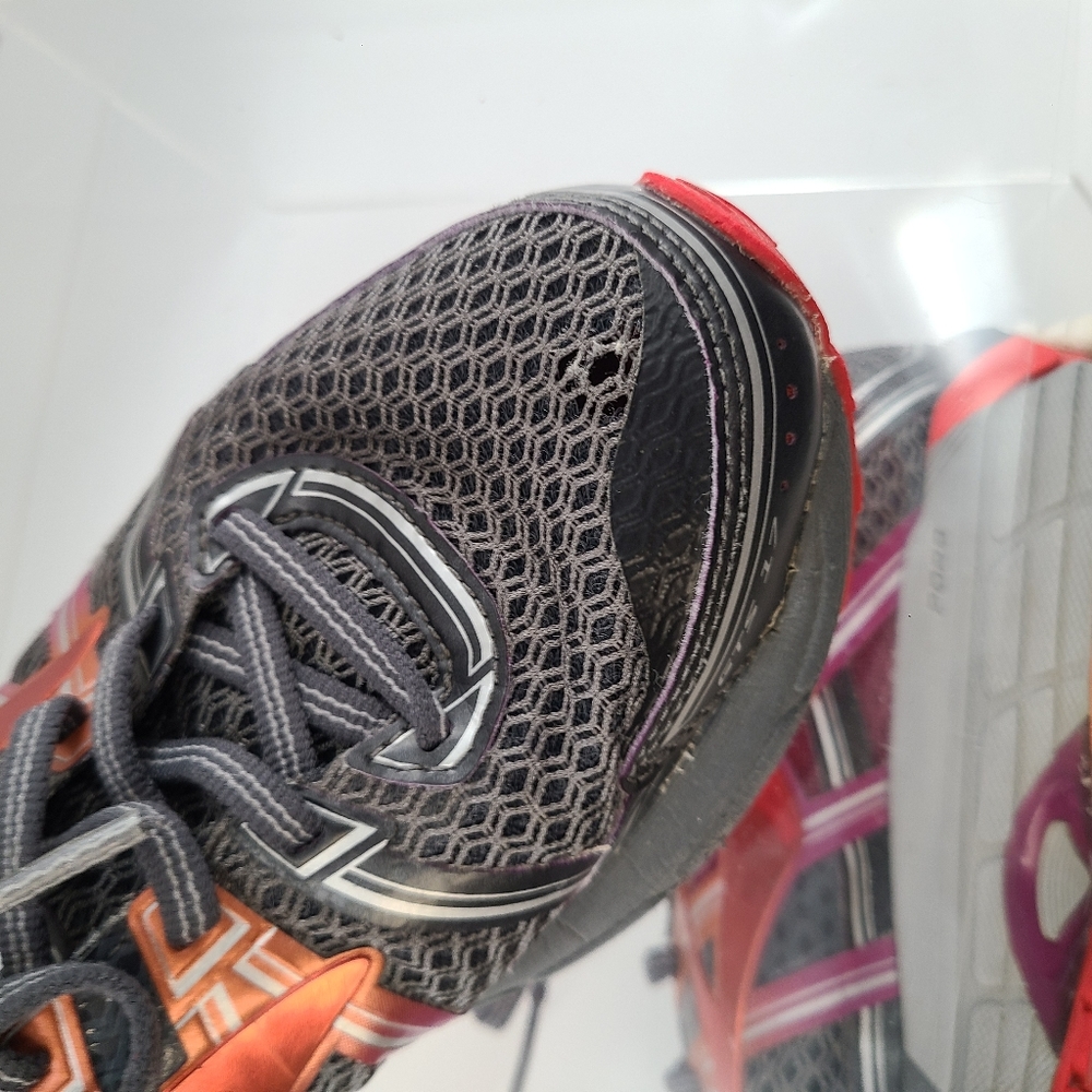 Brooks Womens‎ GTS 17 1202311D044 Gray Orange Running Shoes Lace Up Size 9 D - Picture 7 of 9